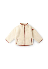Cream Zip Up Cosy Recycled Fleece Jacket, Cream