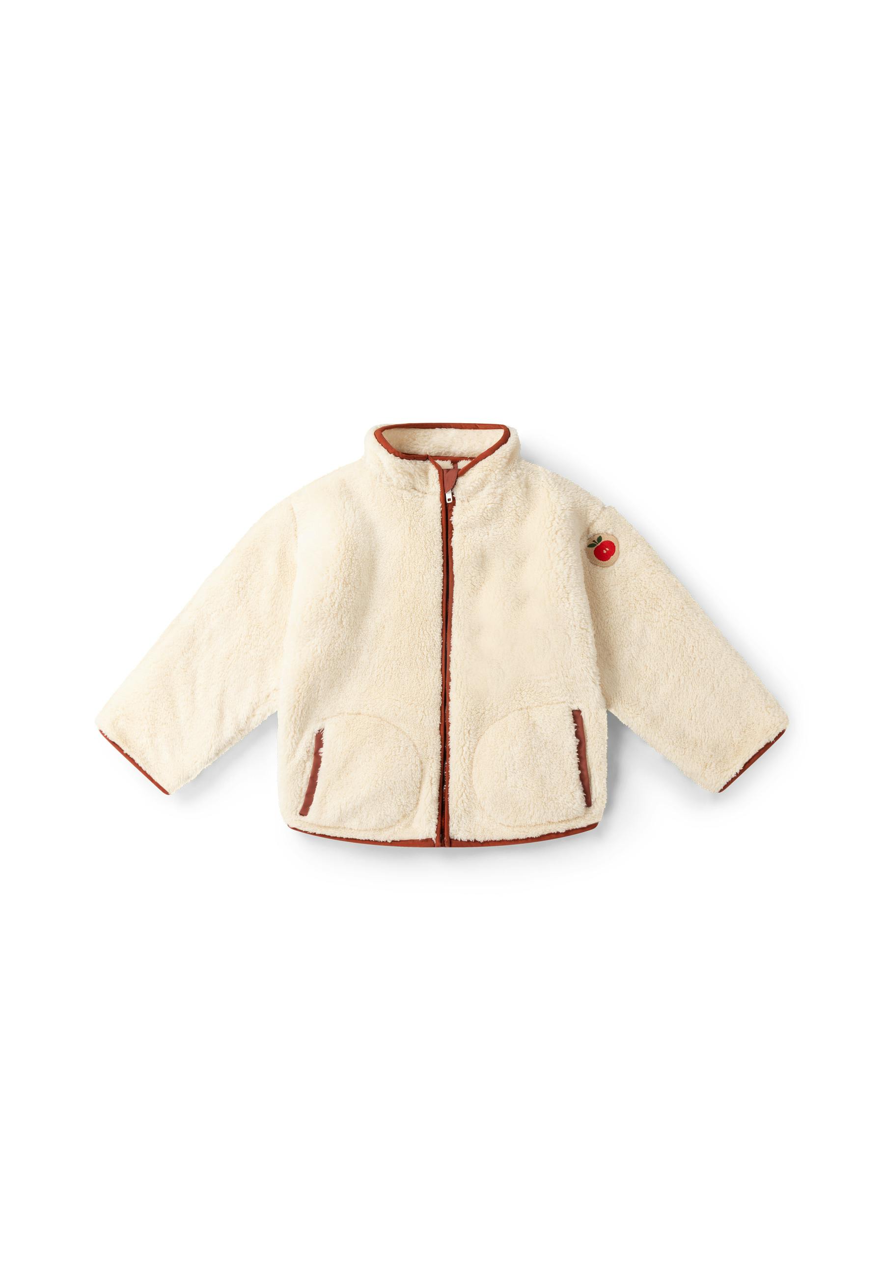 Cream Zip Up Cosy Recycled Fleece Jacket, Cream