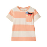 Boys Stripe Pocket Tee | Crab Graphic