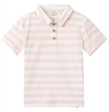 SHIPPING PALE PINK/WHITE  Polo