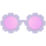 Polarized Flower: Lavender Mirrored Lens