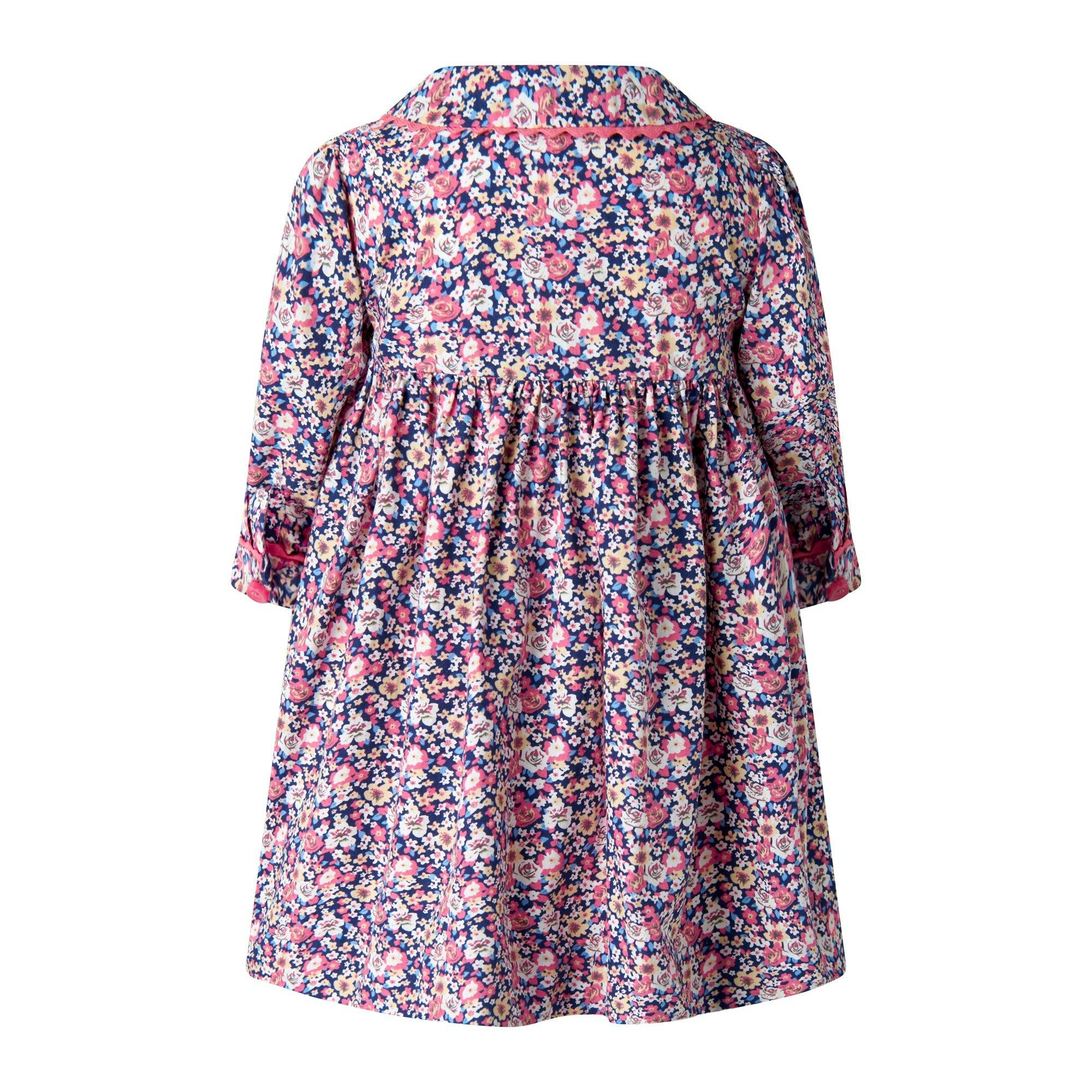 Floral Smocked Button-Front Dress & Bloomers