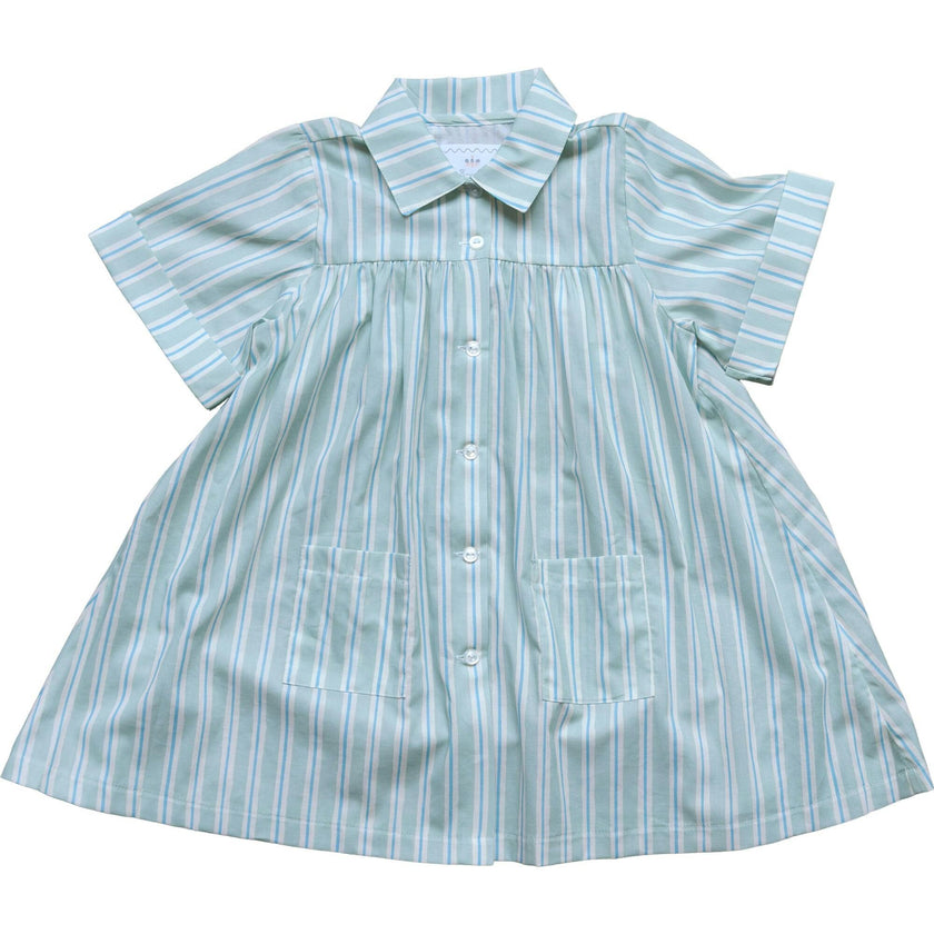 Girls Coverup in Stripe in Blue Jay