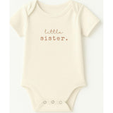 Little Sister Clay Organic Cotton Short Sleeve Baby Bodysuit