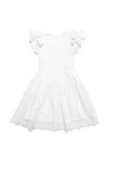 Mini Hattie Dress in White Lace