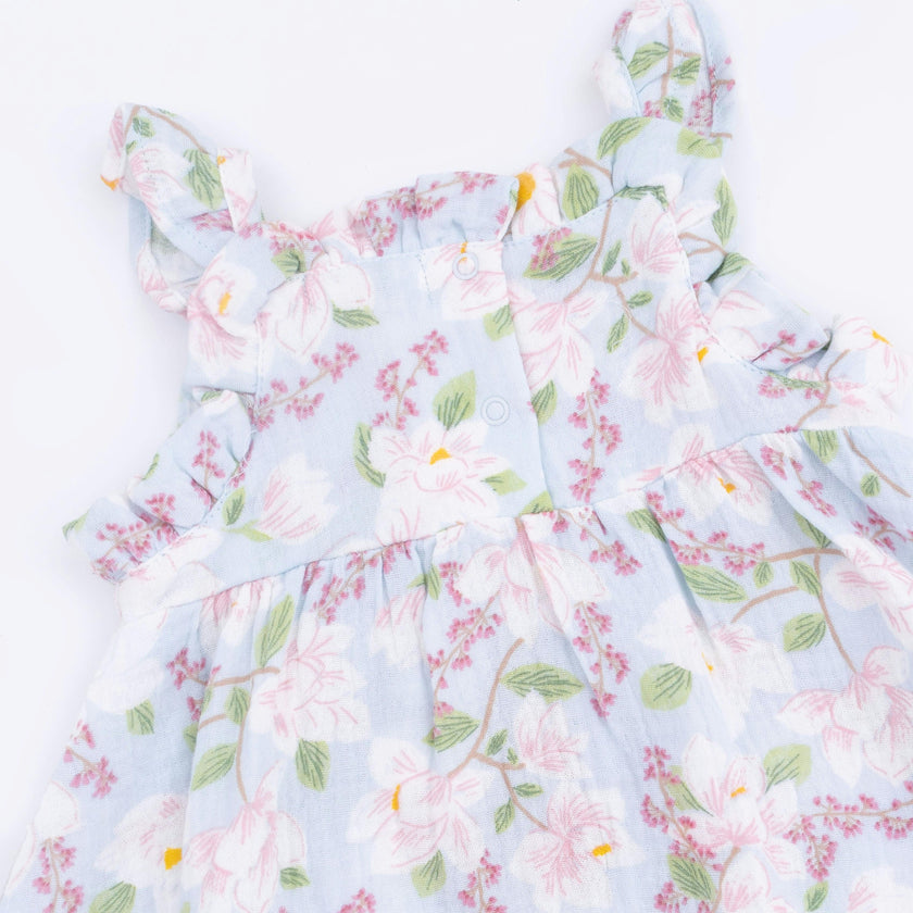Magnolias - Paperbag Ruffle Sundress with Bloomer