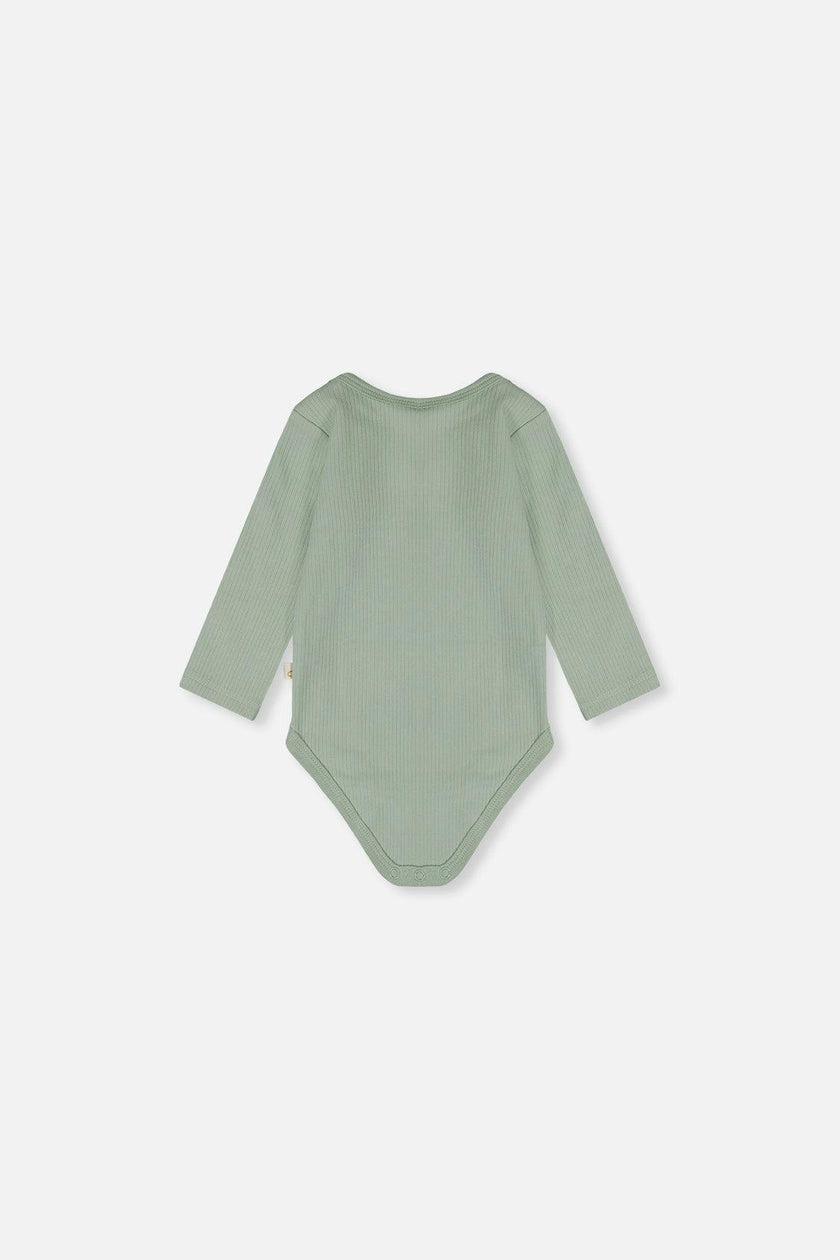 Organic Cotton Onesie Greyish Green