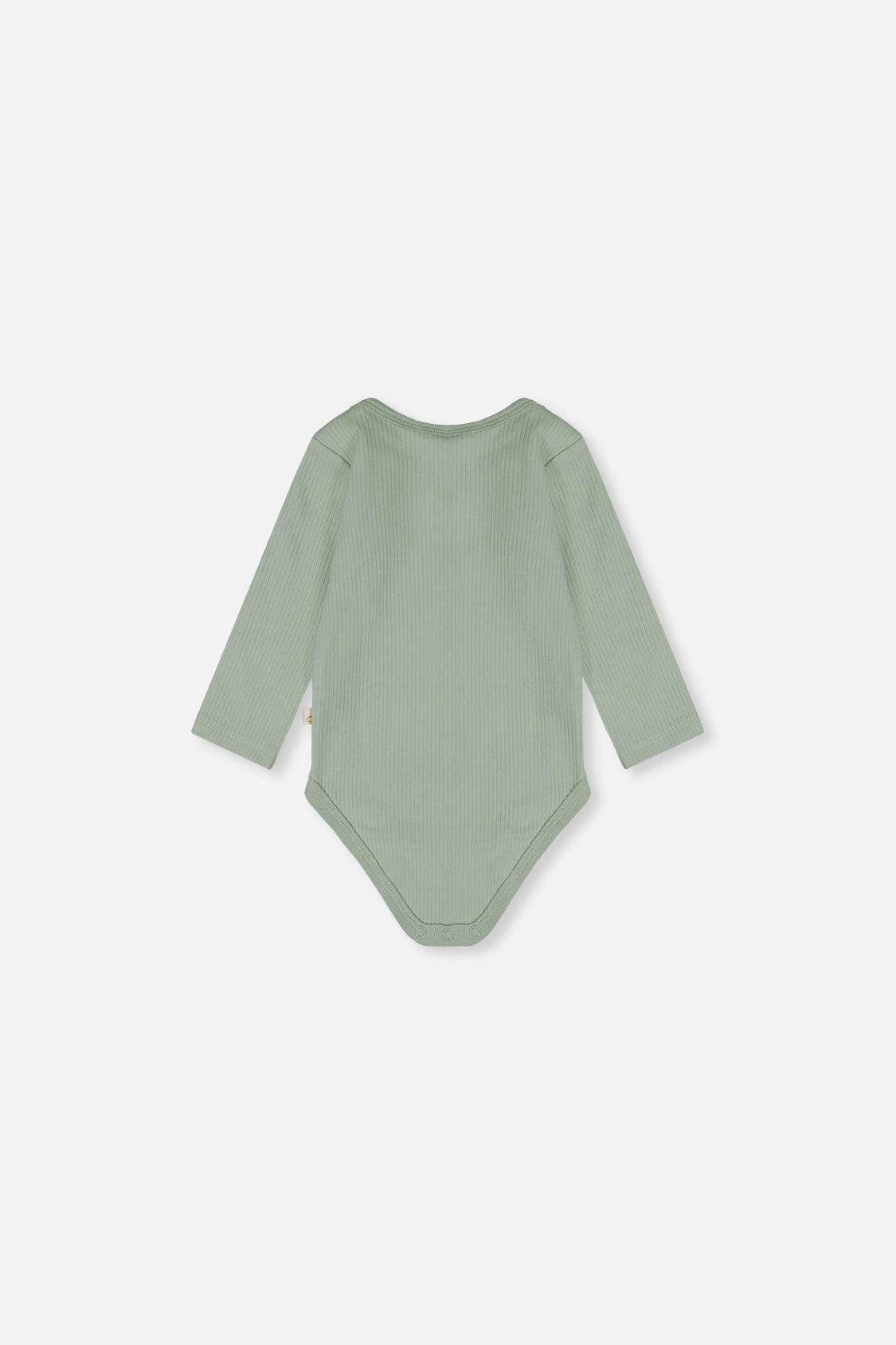 Organic Cotton Onesie Greyish Green