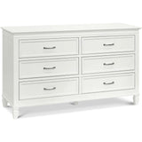 Darlington 6-Drawer Wide Assembled Dresser (56") in Warm White