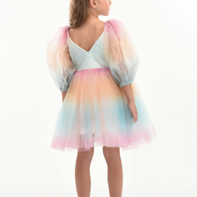 Multicolor Puesta Del Sol Dress