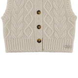 Landien Merino Wool Vest | Crispy White