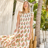 Womens Sen Dress - Pink Bellflower