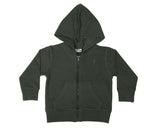 Kids Bolt Zip Hoodie - Olive