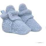 Sherpa Light Blue Snap Bootie