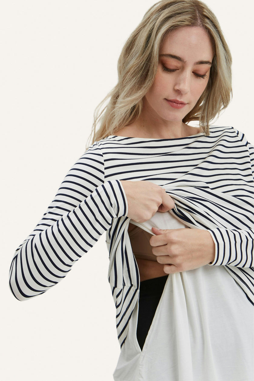 Nicolette Maternity & Nursing Boatneck Tee