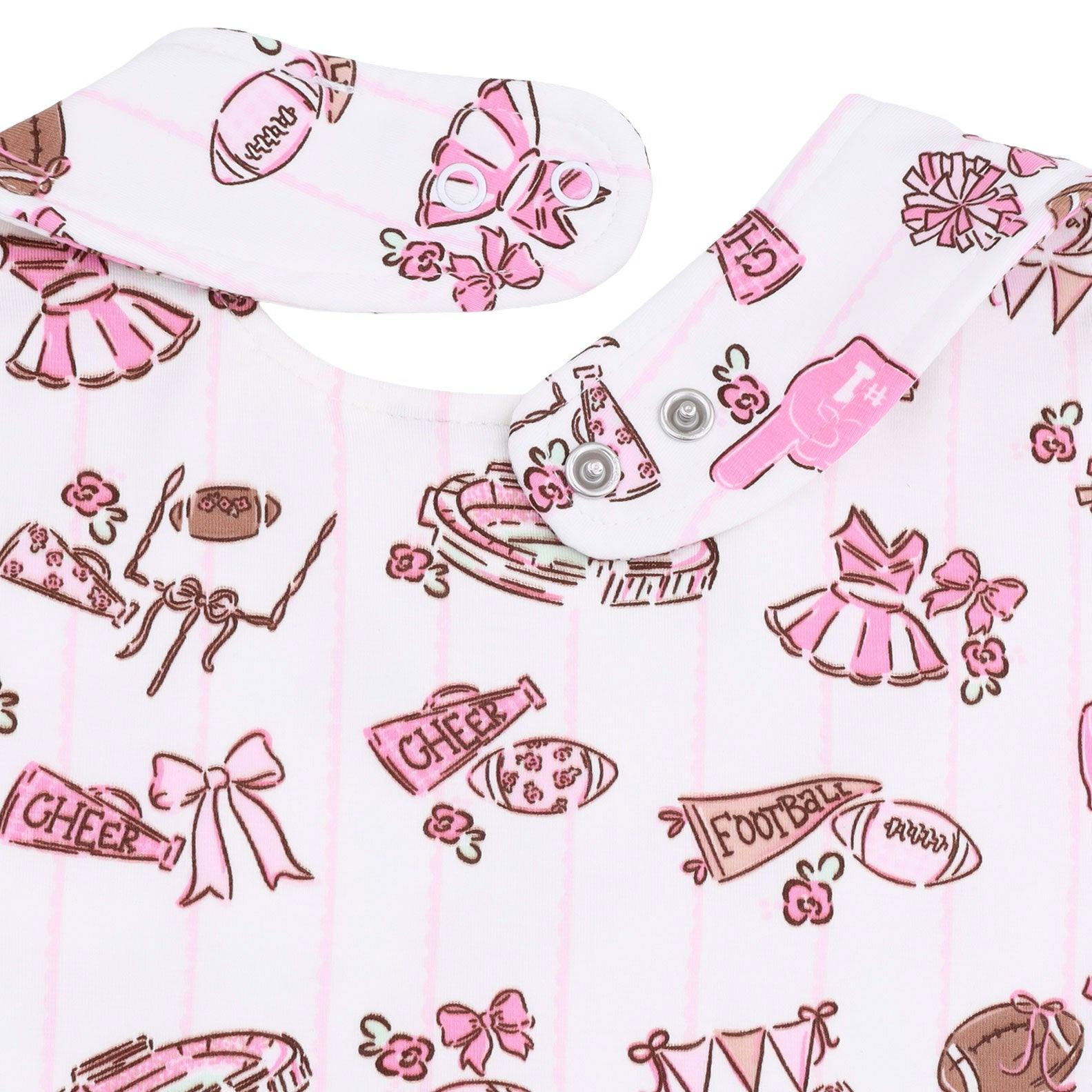 Football Cheer Nursery - Feeding Bib