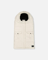 Evolutive Baby Footmuff Designed for Car Seat and Stroller Off-White