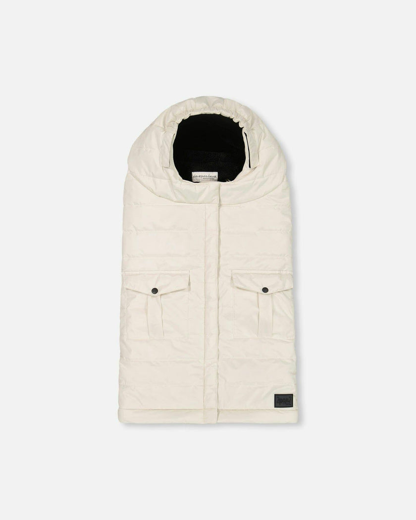 Evolutive Baby Footmuff Designed for Car Seat and Stroller Off-White