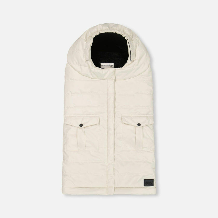 Evolutive Baby Footmuff Designed for Car Seat and Stroller Off-White