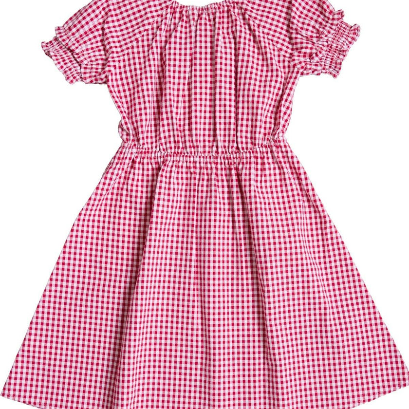 Mini Jessie Dress in Red Gingham