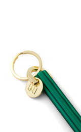 Bar Keychain in Malachite - Gold