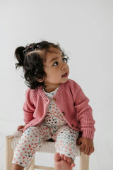 Girls Knit Cardigan in Pink