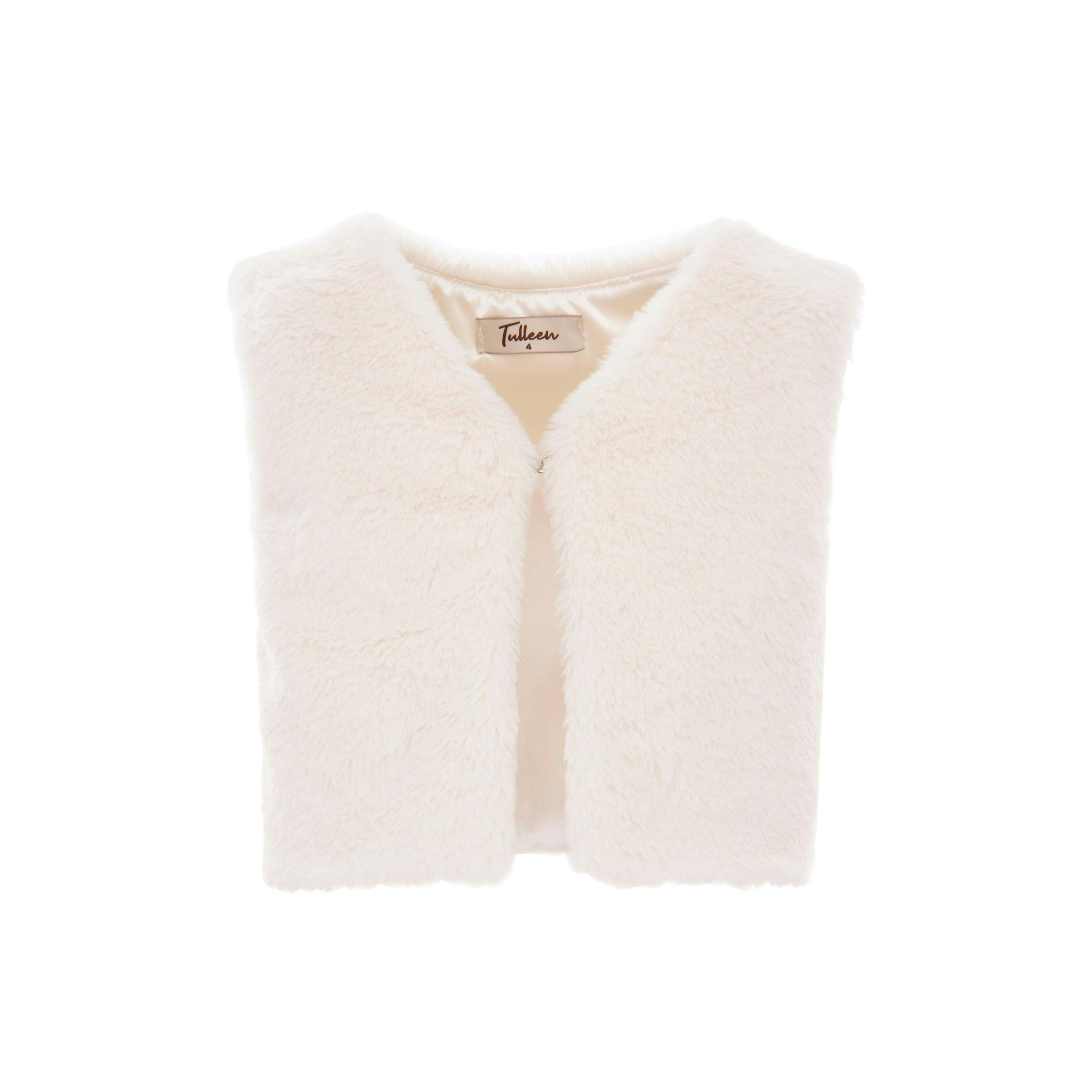 Cream Faux Fur Vest
