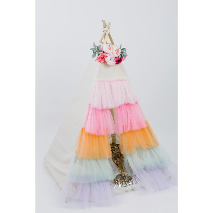 Ruffled Tulle Play Tent
