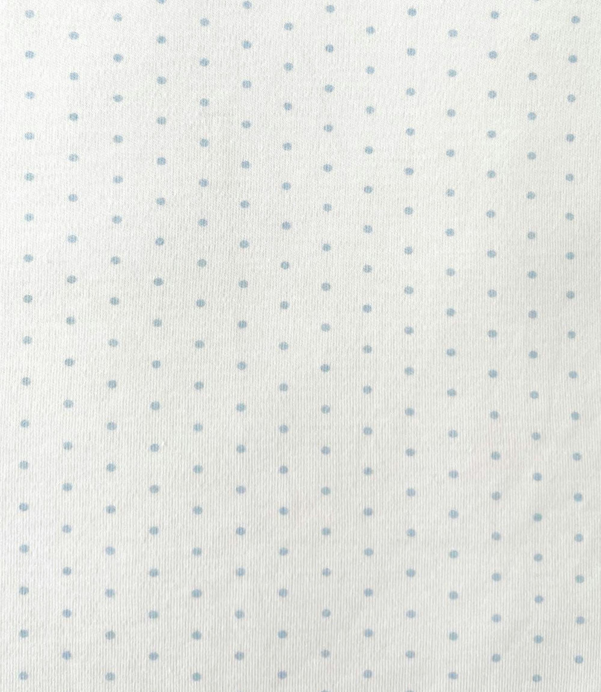 Peruvian Pima Cotton Mini Crib & Pack 'n Play Fitted Sheet – Blue Dots