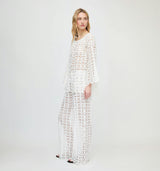 The Kaya Pool Pant - White Broderie