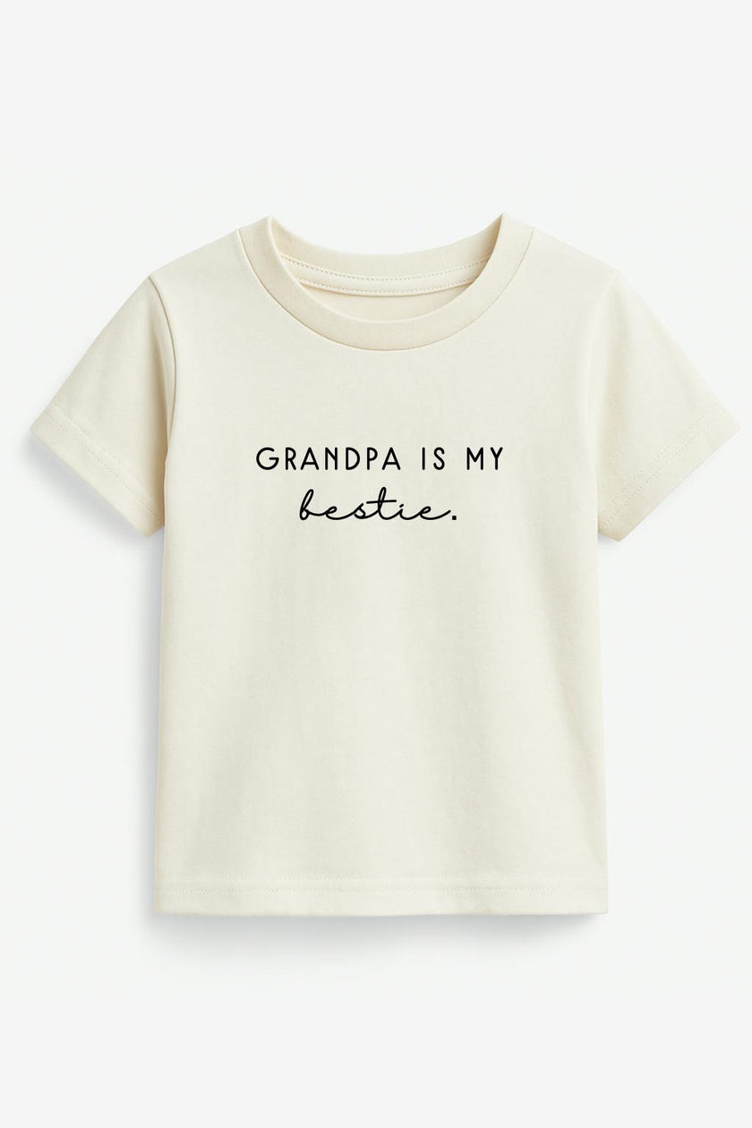Grandpa is My Bestie Organic Kids T-shirt