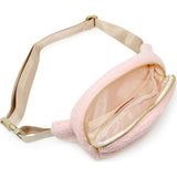 Fuzzy Belt Bag with Heart for Kids