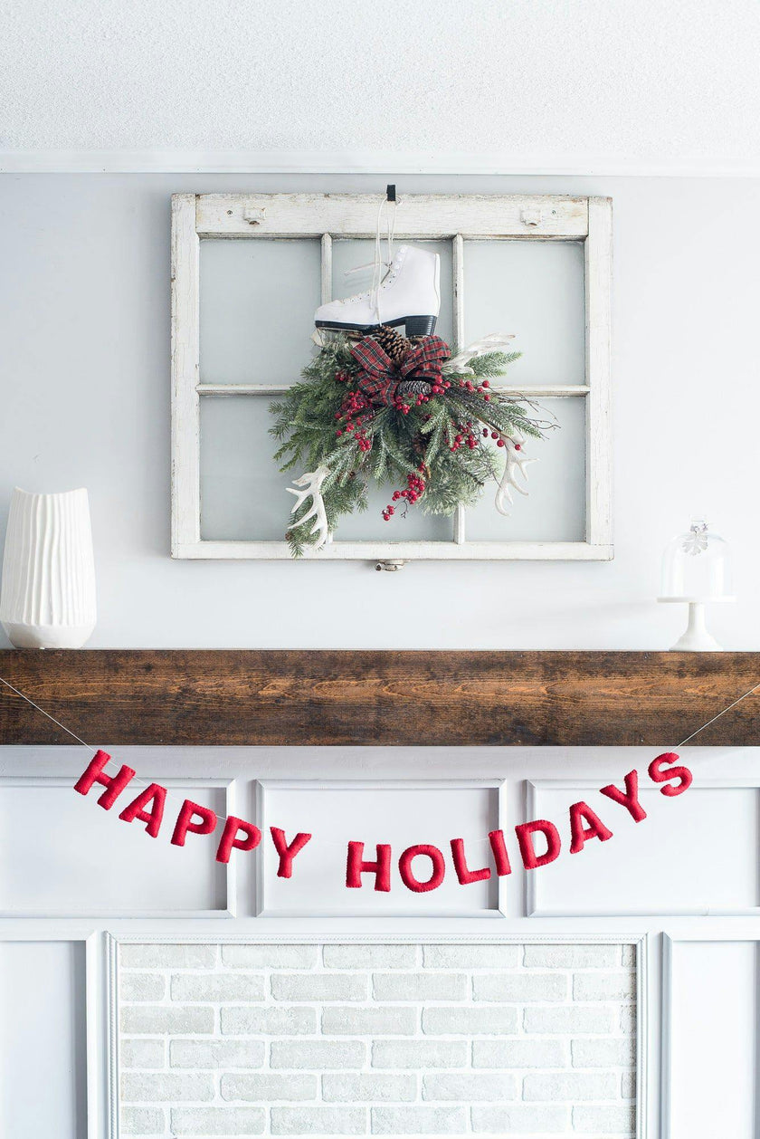 Happy Holidays Garland (Red)
