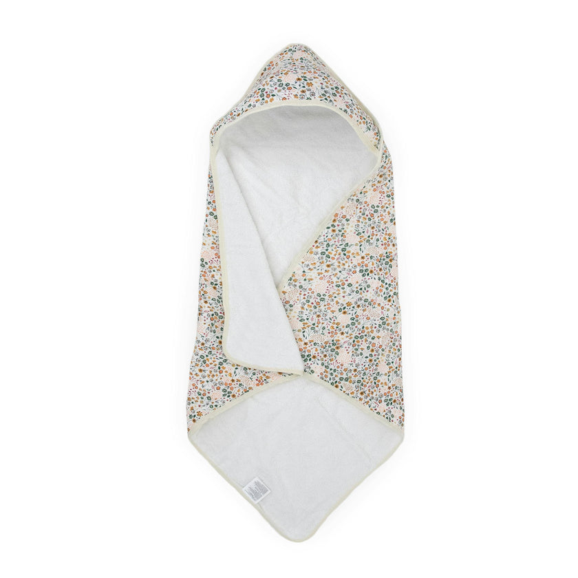 Infant Hooded Towel - Pressed Petals