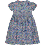 Made With Liberty Fabric Smocked Girls Dress Nereida
