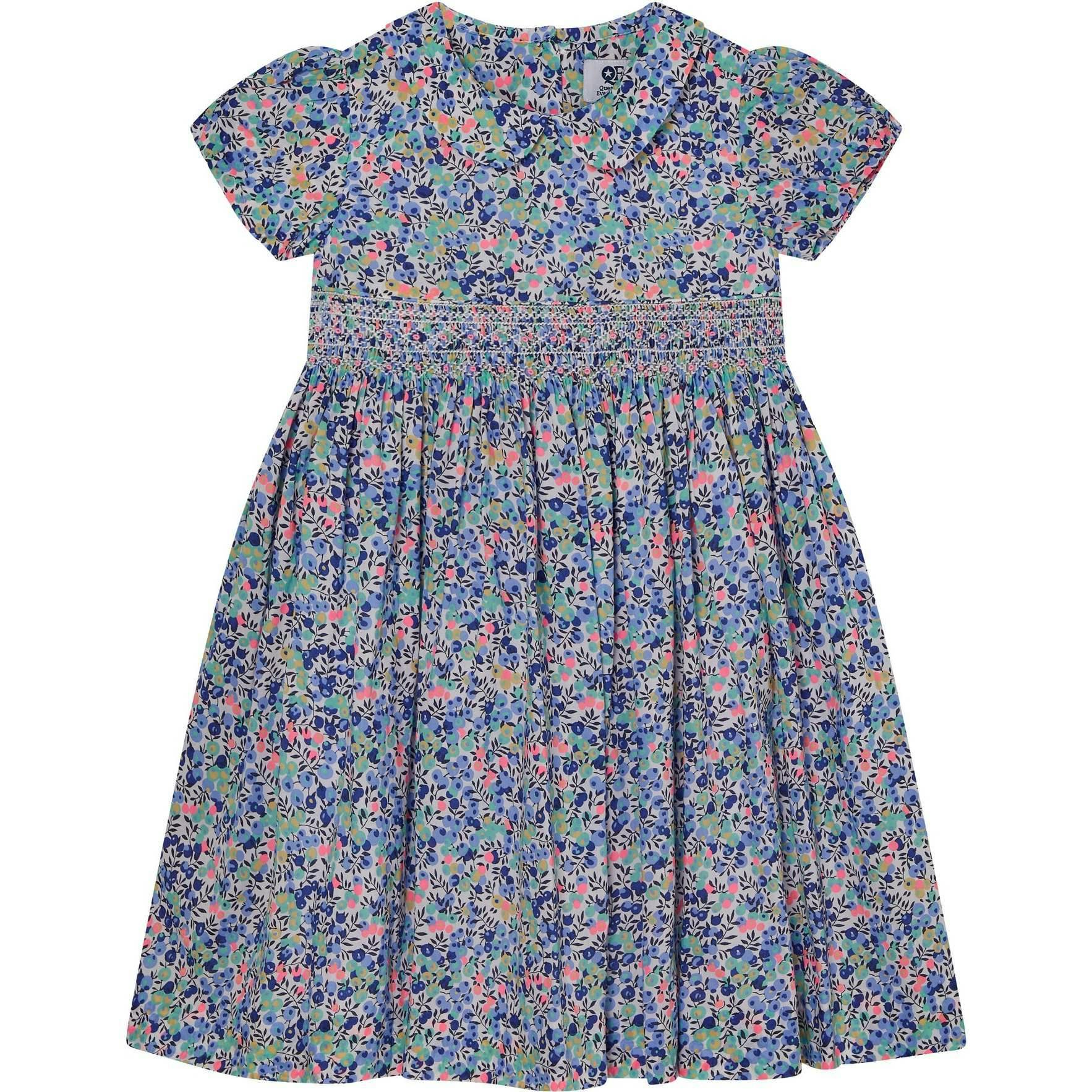 Made With Liberty Fabric Smocked Girls Dress Nereida