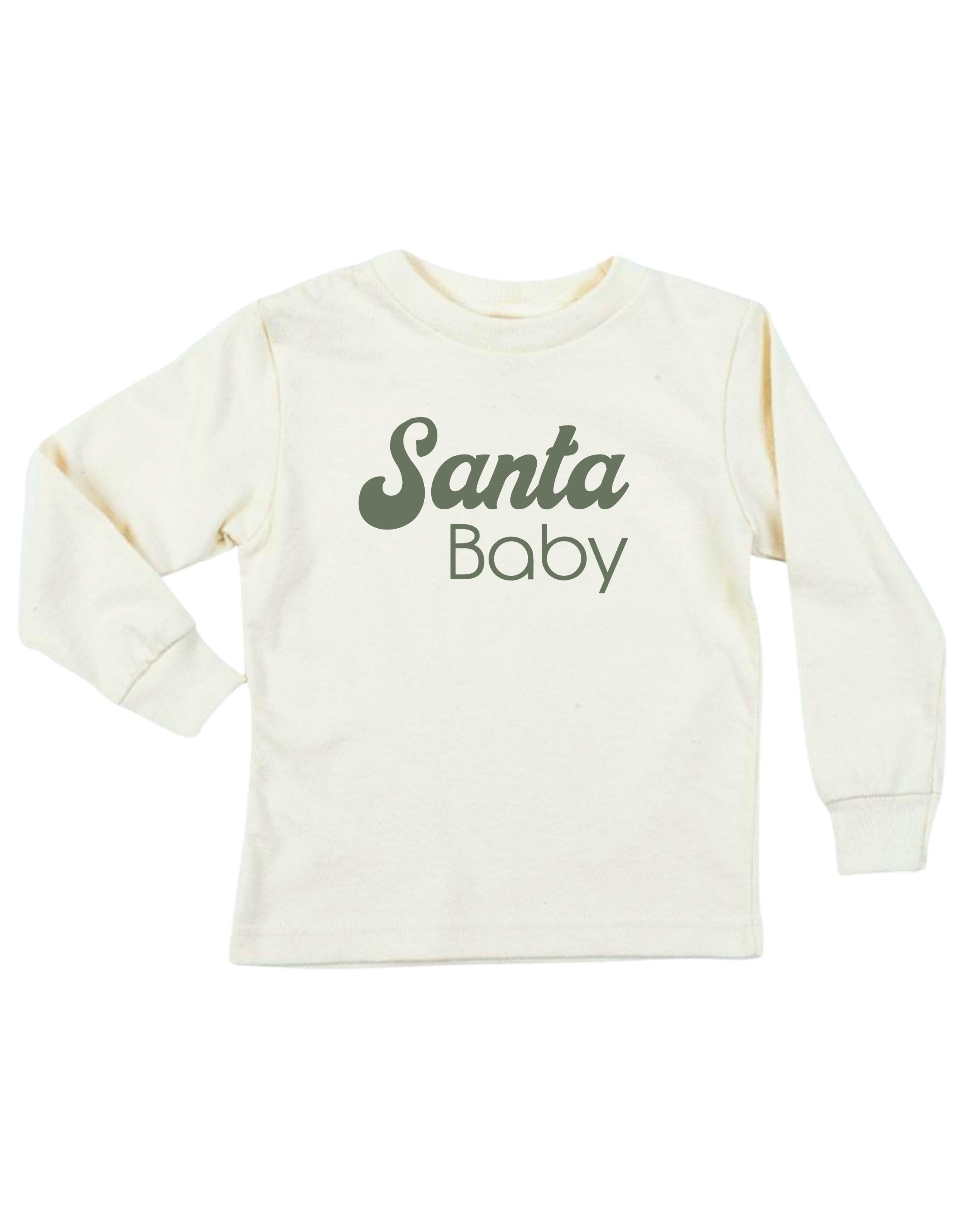 Santa Baby Organic Kids T-Shirt Long Sleeve