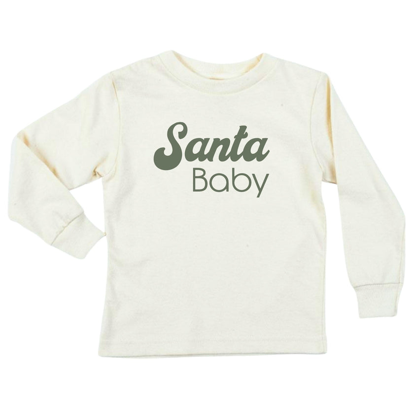 Santa Baby Organic Kids T-Shirt Long Sleeve
