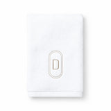 DH Oval Monogram Embroidered Fingertip Towel