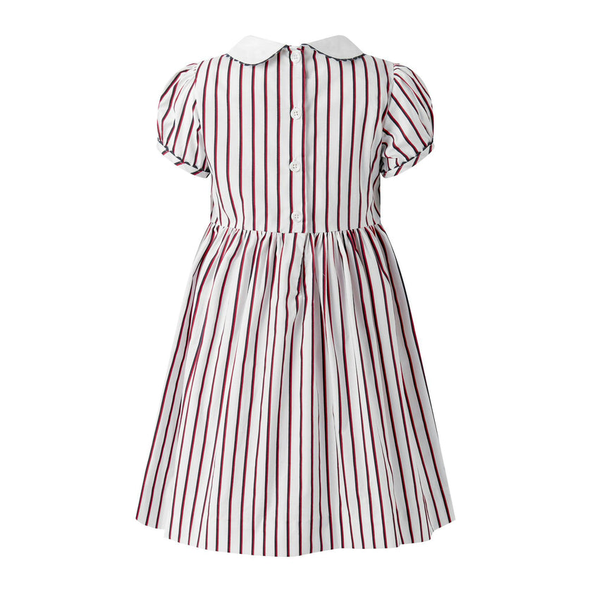 Sailboat Smocked Stripe Dress