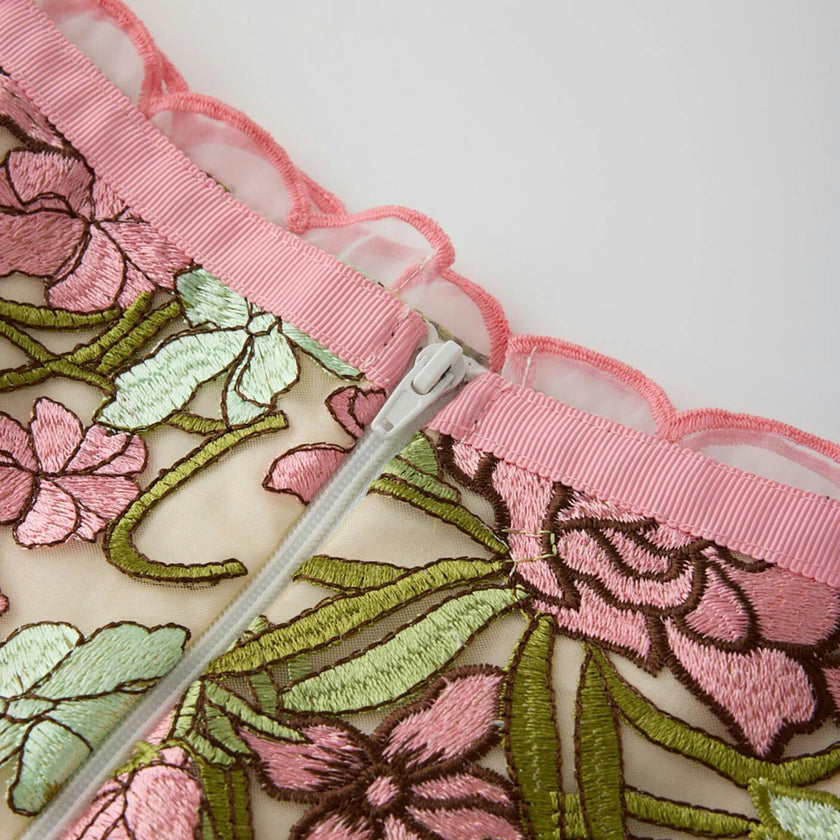 Bonnie Embroidered Mini Skirt