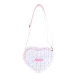 Customizable Quilted Floral Heart Purse