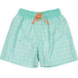 Gingham splash classic swim shorts