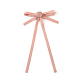 Halo Luxe Darla Rose Bow Hair Clip - Mauve