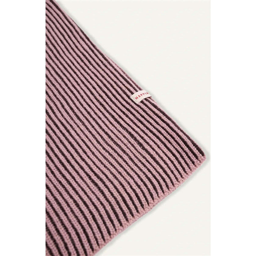 merino wool balaclava - mauve stripes