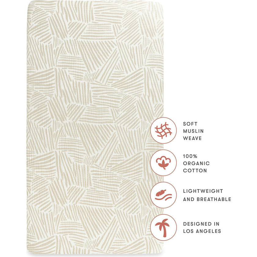 Organic Muslin Cotton Crib Sheet