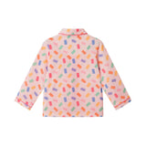 Girls (2-4) Buttondown Pajama Set | Gummy Bears - Pink