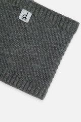 Winter Knit Neckwarmer Cool Dark Grey