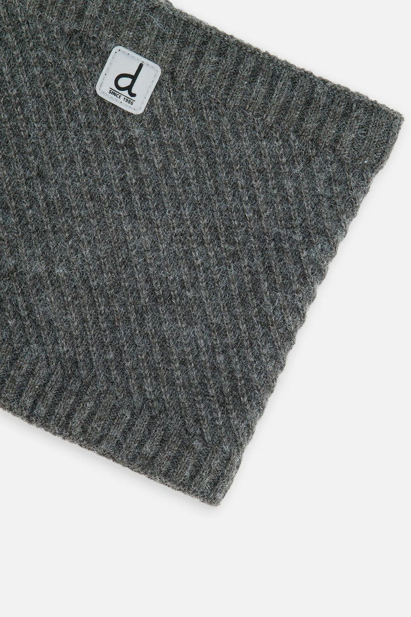 Winter Knit Neckwarmer Cool Dark Grey