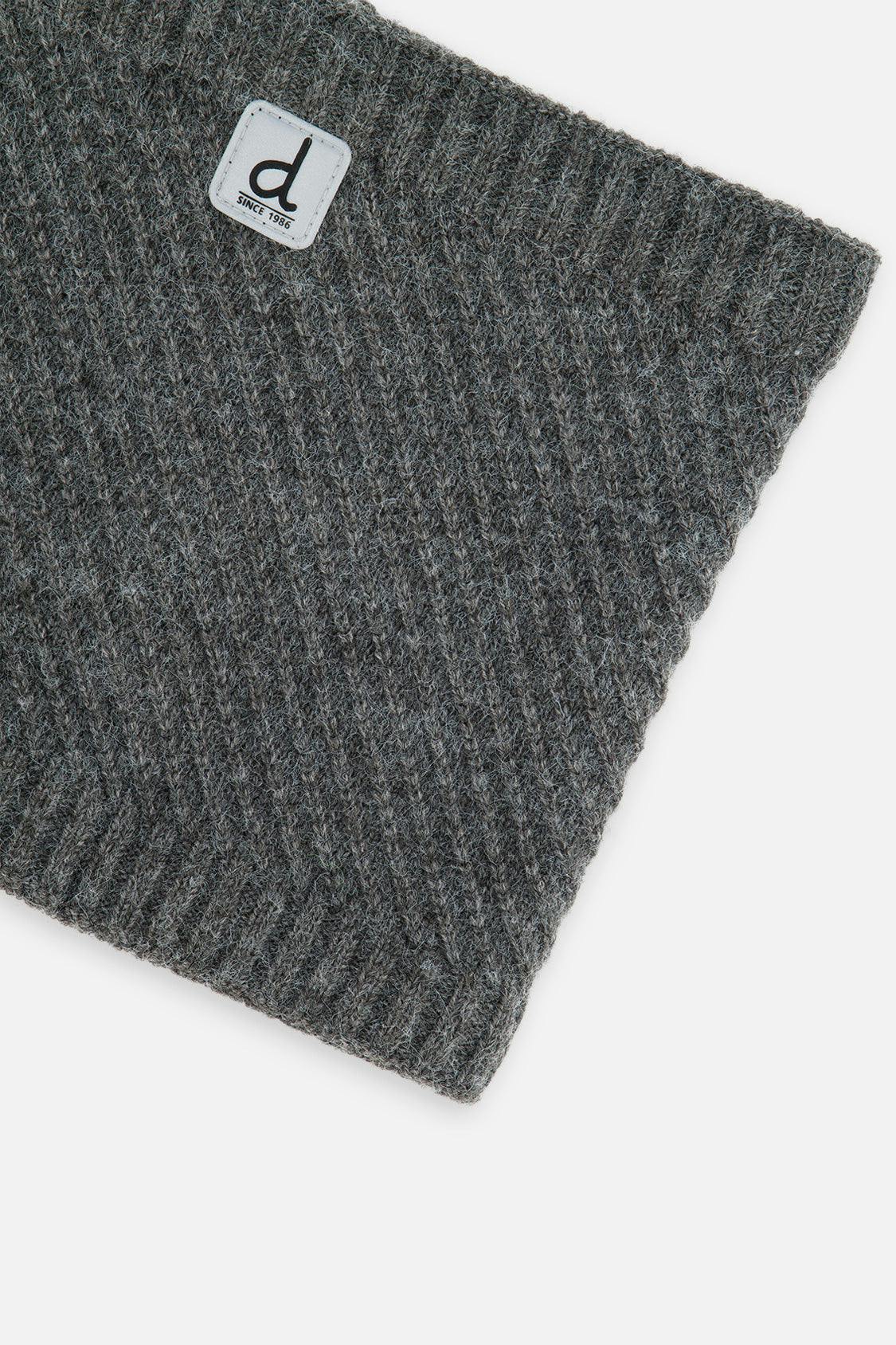Winter Knit Neckwarmer Cool Dark Grey